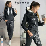 Tracksuit Women 2021 Two Piece Set Women Pullover Hoodies and Jogger Pants Casual Tracksuit Female Sweatshirts Outfits Suits