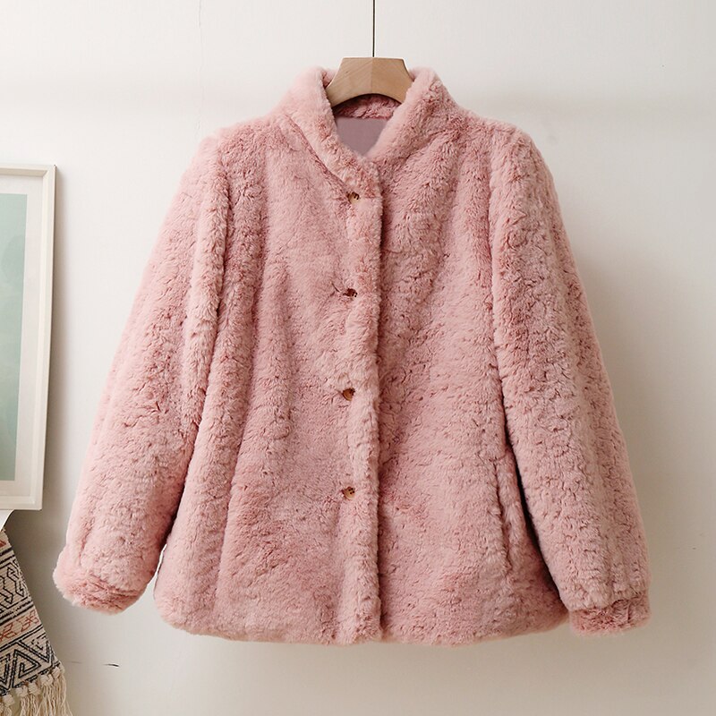 Christmas Gift Luxury Designer Winter Faux Rabbit Fur Coats and Jackets Women Casual Solid Warm Fuzzy Fur Coat Femme Oversized Thick Outerwear