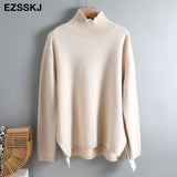 Christmas Gift Autumn Winter basic oversize thick Sweater pullovers Women 2021 loose cashmere  turtleneck Sweater Pullover female Long Sleeve