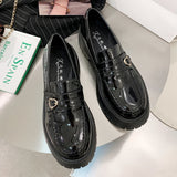 Kukombo sweet lolita Mary Jane shoes women Solid Loafers Zapatos De Mujer 2022 Casual Women Slip on Round Toe Platform Shoes low heels K39