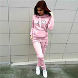 Two Piece Set Women Hoodies and Pants Female Tracksuit Hooded Sweatshirt Causal Autumn Spring Outfits Suit Clothes Size S-4XL