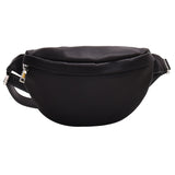 Kukombo  Casual Waist Bag Casual Women Chest Bag Fashion Shoulder Bags Female Pu Leather Belt Bags Female Bolso Fanny Pack