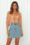 Kukombo Floral Summer Chic Blouse Shirt Chiffon V-Neck Sexy Blouse Tops Lace Tie Up Backless Women Ladies Top Shirt New Arrivals 2023