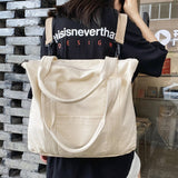 Back To College 2023 Large Capacity Girl Shoulder Bag Canvas Hand Bucket Bag Female Solid Color Tote Bag Unisex Multi Function Travel Backpack