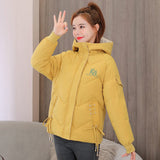 Kukombo Christmas Gift Women's Coat Hooded Parkas 2021 New Winter Jacket Down Cotton Padded Jacket Coat Warm Thick Parka Female Overcoat Outwear P934
