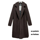 Christmas Gift 2021 Autumn Long Winter Coat Woman Faux Fur Coat Women Warm Ladies Fur Teddy Jacket Female Plush Teddy Coat  Outwear