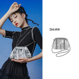 Kukombo Fashion Metal Chain Shoulder Bags For Women Purses and Handbags Ladies Crossbody Bags Women Messenger Bags bolsos de mujer K36