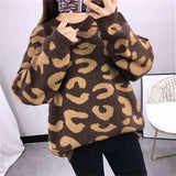 Christmas Gift Hirsionsan Houndstooth Knitted Cashmere Sweaters Women 2021 New Winter Loose Ladies Pullovers Warm Casual Knitwear Jumper