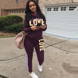 Tracksuit Women 2 Piece Set Loose Comfortable Simple Style Solid Color Long Sleeve Casual Suit Clothes 2020 top Spring Autumn