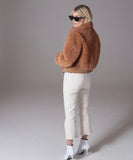 Kukombo Autumn Winter Fashion Women Faux Fur Fluffy Coat Female Zipper Furry Coats Short Jackets Ladies Thick Warm Outerwear