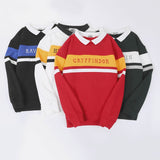 Kukombo School Style Stripe Uniform Harr Embroidery Cartoon Men Female  Sweatshirt Hoodies Woman Tracksuit Kpop Velvet