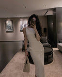 Kukombo 2022 New Bodycon Midi Dress Women Backless Summer Sexy Club Dresses Elegant Sleeveless Spaghetti Strap Party Dress