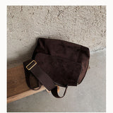 Kukombo  Nubuck PU Leather Flap Shoulder Bags For Women Vintage Wide Strap Crossbody Bag Large Capacity Women Designer Handbags Tote Bag