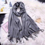 Christmas Gift 2021 women scarf solid cashmere scarves lady shawls and wraps winter head scarf pashmina long size foulard hijab wholesale