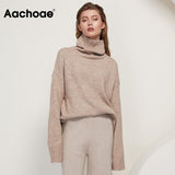 Christmas Gift Women Autumn Winter Knitted Turtleneck Cashmere Sweater Female Spring Autumn Pullover Jumper Sweaters Casual Loose Tops
