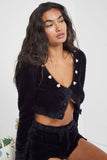Kukombo Women Suits 3 Piece Suit Women Long Sleeve Cardigan+ Elatic Waist Shorts Ladys High Street Casual Sweet Sets