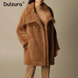 Christmas Gift Brand Design Big Collar Teddy Bear Jacket Women Winter 2021 Thick Warm Fur Coat Oversized Overcoats Ladies Chic Street Outerwear
