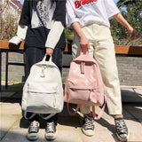 Kukombo Fashion College School Bag Backpacks for Women Striped Book Packbags for Teenage Girls Men Travel Shoulder Bags Rucksack