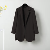 Kukombo Blazers Women Simple 4 Colors Elegant Feminine Leisure Solid Large Size Loose Office Lady Spring Popular Trendy All-match New