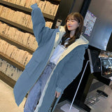 Christmas Gift New Quilted Cotton Cloth Female Long Cotton-Padded Clothes Winter Coat Jacket Harajuku Wind Women's Clothing Jackets Winter