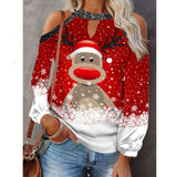 Christmas Gift Christmas tops pullover  women's jacket streetwear pullover sweatshirt vintage 2021 women clothing oversized sweatshirts y2k met