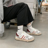 Kukombo White Sneakers Women Platform Flat Vintage Casual Sports Shoes Trainers Autumn Running Canvas Rubber Sole Athletic Basket