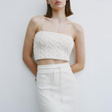 Kukombo 2021 Women Fashion Chic Eight-strand Braided Cropped Top Female Sexy Camis Tops Sweet Girls Casual Strap Tops Camisoles