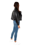 Kukombo Short Loose Pu Leather Jacket Autumn Winter Soft Faux Leather Jacket Street Casual Outwear Ladies Biker Jacket