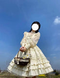 Kukombo Hstar Sweet Kawaii Lolita Shirt Berlin Girl Cute Vintage Jsk Bow Lace Princess Tea Party Dress