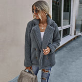 Christmas Gift 2021 Autumn Winter Teddy Coat Women Faux Fur Coat Female Oversized Teddy Jacket Ladies Outerwear Overcoat Thick Warm Plush Coats