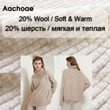 Christmas Gift Autumn Winter Women Knitted Turtleneck Wool Sweaters 2021 Casual Basic Pullover Jumper Batwing Long Sleeve Loose Tops