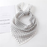 Kukombo 2022 Women Chiffon Hair Scarf Square Neck Scarves Bag Handle Tie Foulard Lady Neckerchief Bandana Shawls and Wraps