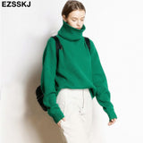 Christmas Gift Soft oversized Cashmere Sweaters Women 2021 puff sleeve Winter sweater Pullovers Loose Female  Warm Basic sweater Jumper