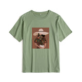 Christmas Gift Hirsionsan Aesthetic Graphic Printed Women T Shirts Harajuku Kawaii Soft Cotton Loose Tees Gothic Vintage Casual Female Tops