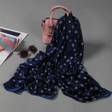 Christmas Gift 2021 luxury brand women's scarf fashion lady silk scarves print soft shawls pashmina foulard long bandana echarpe hiver femme