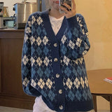 Christmas Gift Cardigan sweater 2021 autumn winter versatile new women's Korean knitwear popular retro French loose cardigan sweater coat