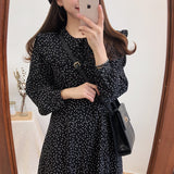 Christmas Gift Summer Womens Dress 2021 Shirt Dress Girls Evening Black Female Vintage Maxi Party Oversize Beach Women Dresses Dot Elegant Prom