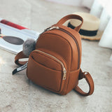 Kukombo Women Backpack School Bag Leather Softback Multi-Function Waterproof Small Casual Fashion Backpacks For Teenage Girls Women Bags