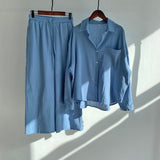 Kukombo Christmas Gift Msfancy Summer Two Piece Set Women Cotton Shorts Sets Vintage Boho Oversized Shirt High Waist Loose Shorts Mujer Sets