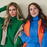 Christmas Gift 2021 Winter Thick Warm Sweater Turtleneck Oversize Pullovers Jumper Female Knitted Tops Irregular Hem Clothing