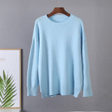 Christmas Gift Hirsionsan Basic Khaki Knitted Cashmere Sweaters Women 2021 New Winter Loose Solid Ladies Pullovers Warm Casual Knitwear Jumper