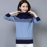 Christmas Gift New Autumn Women Knitted Sweater Pullover Cashmere Turtleneck Sweater Long Sleeve Casual Sweater Female Jumper Pull Femme P216