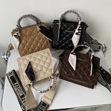 New Vintage PU Leather Women Handbags Striped Shoulder Bags for Women Fashion Tote Bags Crossbody Bag Women bolsos de mujer
