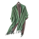 Christmas Gift Hot 2021 Winter Scarf Double Side Women's Scarves Fashion Warm And Soft Cashmere Scarf Lady Shawls Pashmina Foulard Tassel