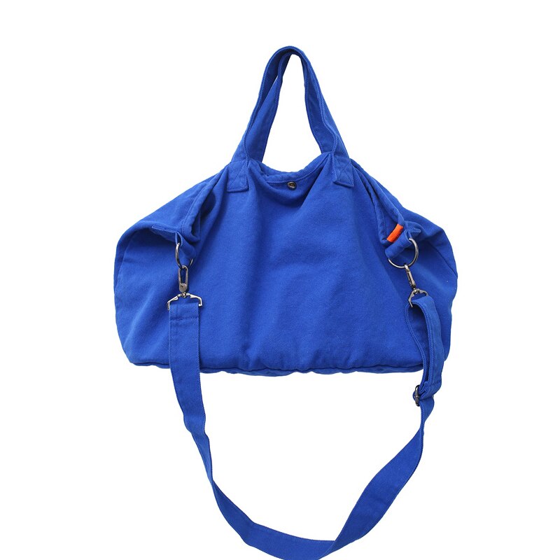 Back To College 2023 Fashion Women Shoulder Bag Large Capacity Crossbody Canvas Bag Solid Color Leisure Travel Bag College Student Schoolbag