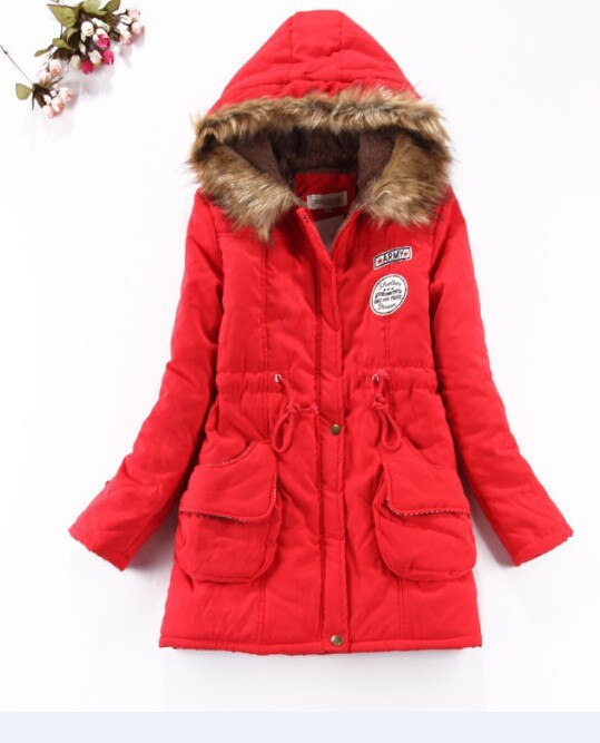 Christmas Gift Fitaylor New Winter Women Jacket Medium-long Thicken Outwear Hooded Wadded Coat Slim Parka Cotton-padded Jacket Overcoat