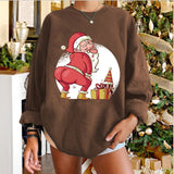 Christmas Gift Christmas tops pullover  women's jacket streetwear pullover sweatshirt vintage 2021 women clothing oversized sweatshirts y2k met