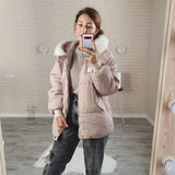 Christmas Gift 2021 New Cotton-padded Clothes Women's Mid-length Winter Jacket Female Thick Ins Bread Clothing Women Loose Padded Coats