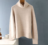 Christmas Gift autumn Winter casual cashmere oversize thick Sweater pullovers Women loose Turtleneck women's sweaters jumper