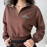 Kukombo Happyfansclub Vintage Half-Zip Pullover
